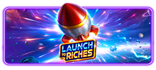 <p>Una aventura fuera de este mundo te espera en Launch to Riches.</p>
<p>Cada vez que aparece uno de los tres símbolos de recolección de cohetes durante el juego base, aparece una cuadrícula de 5×4 de símbolos de asteroides encima de los carretes. Luego se disparan hasta tres cohetes contra los asteroides para revelar premios en efectivo, tres símbolos scatter o bombas que pueden otorgar premios adyacentes o activar bombas adicionales.</p>
<p>Obtener tres o más scatters activa el juego de bonificación con 10 giros gratis más dos giros por cada scatter más allá del tercero.</p>
<p>Durante la función, los símbolos de recolección de cohetes aterrizan en una fila de 5×1 y disparan a una cuadrícula de 5×7 llena de asteroides arriba. Si se golpean todos los asteroides, se aplica un multiplicador de hasta 10x a la ganancia total.</p>